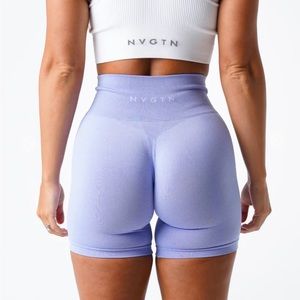 NVGTN Pro Seamless Shorts - M - Periwinkle
